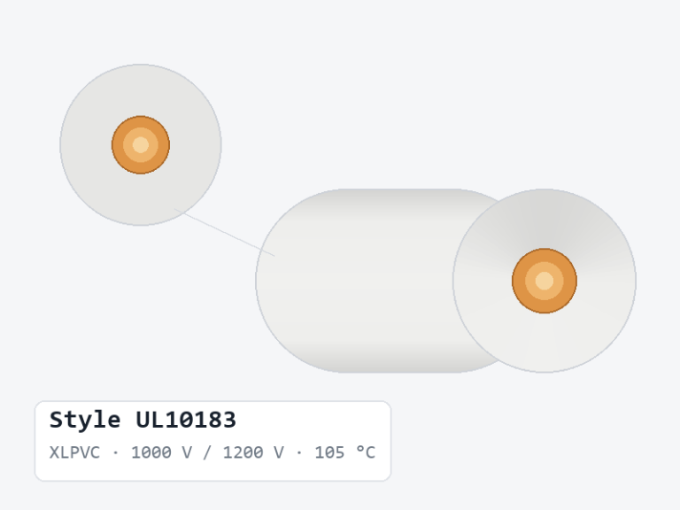 UL10183 1000 V / 1200 V 105 °C XLPVC Hook-Up Wire product image