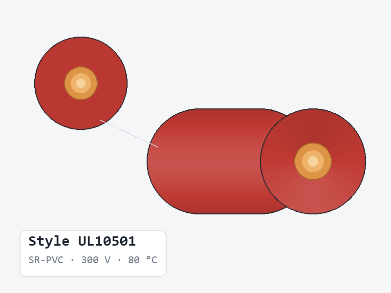UL10501 300 V 80 °C SR-PVC Hook-Up Wire product image