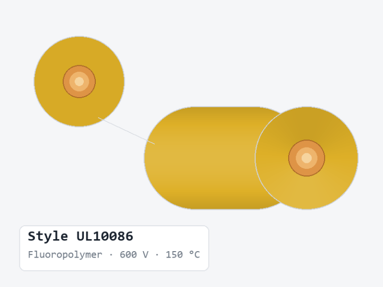 UL10086 600 V 150 °C Fluoropolymer Hook-Up Wire product image